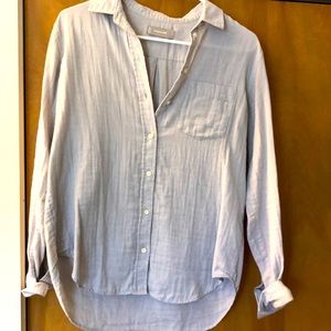 Everlane Double Gauze Shirt - light blue